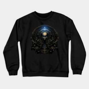 Humanesque Extraterrestrial Giger Style Crewneck Sweatshirt